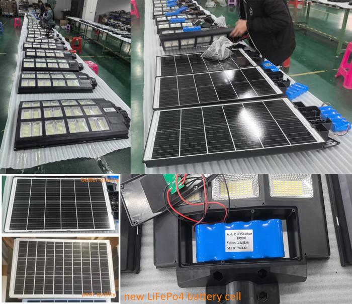 All in one solar street light under production