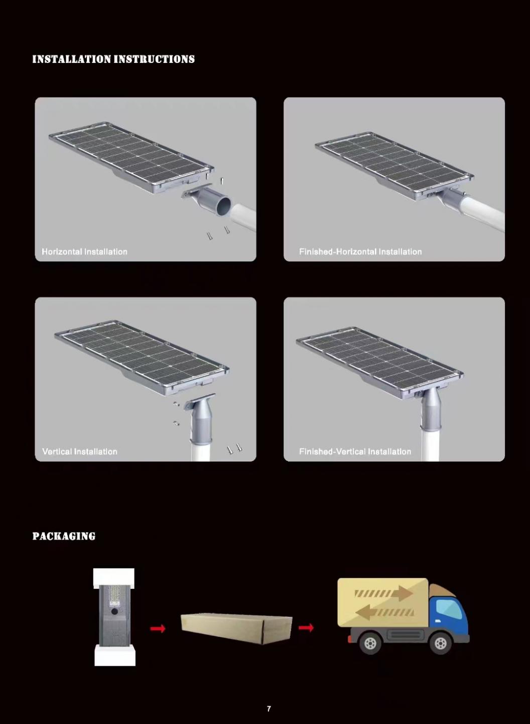 High Lumen 100W 200W All in One Solar Powered LED Street Light Made in China 