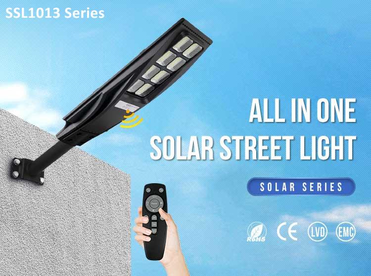 smart solar street light with remote controller