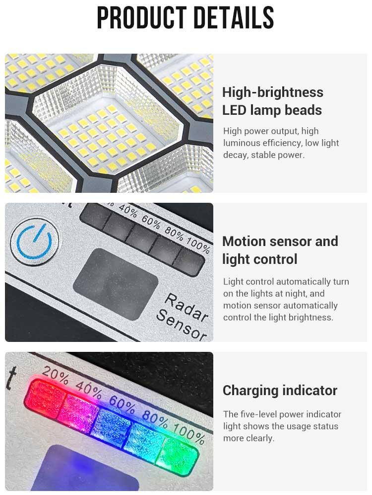 all in one solar street light with PIR sensor