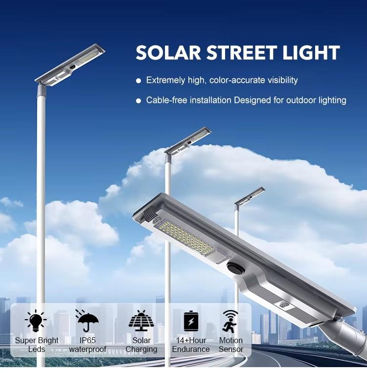 SSL0806 integrated solar street light with micorwave sensor