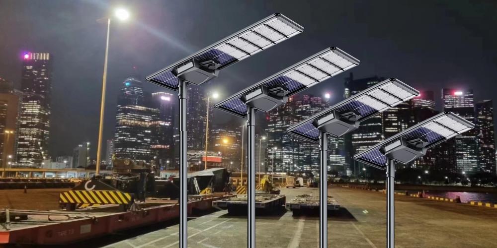 outdoor waterproof high lumen 40W 50W 60W 70W all in one solar street light